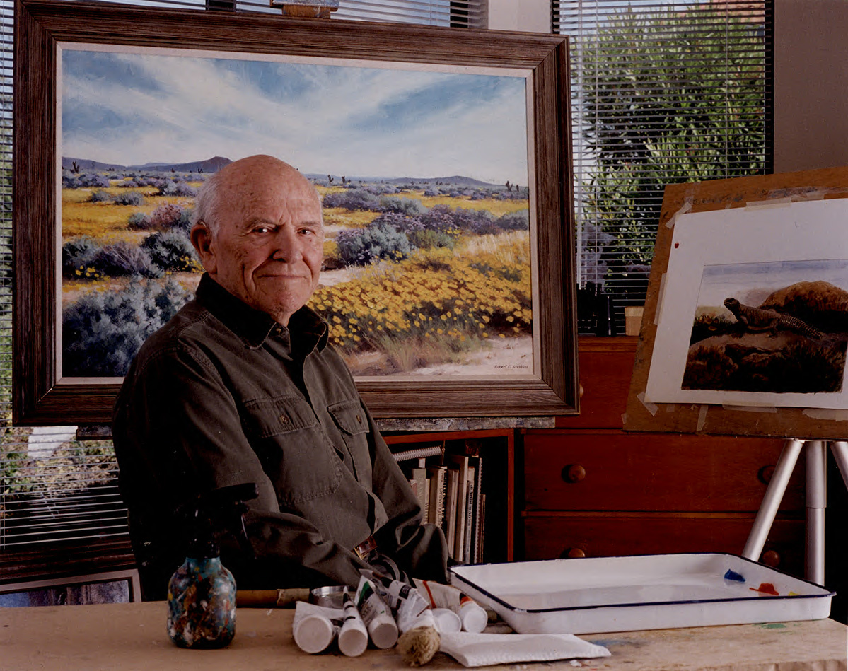 Robert C. Stebbins, taken at his home studio by Charles Brown, 2004.