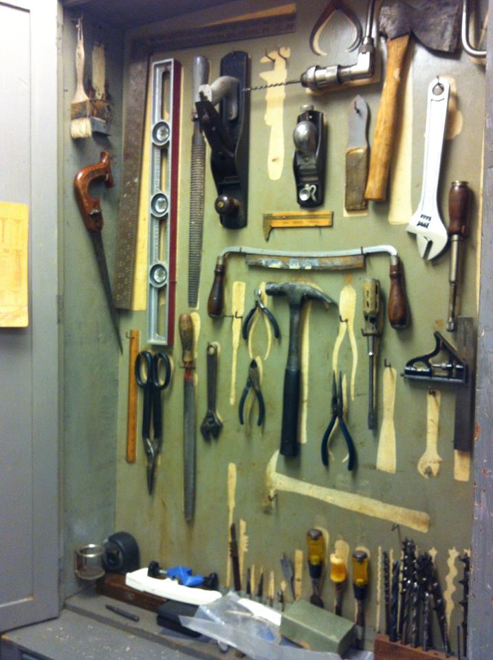 Ward Russell's tool cabinet, recently discovered in MVZ's prep lab